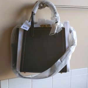 BRAND NEW COACH Black Glove tanned Leather Troupe Tote